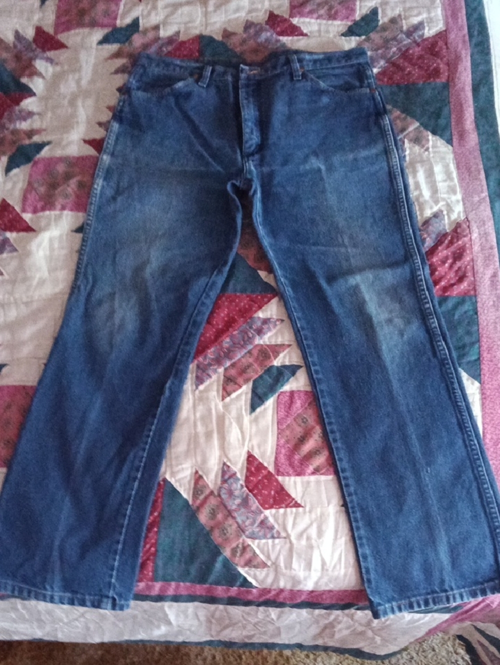 Wrangler Men's Blue Bootcut Jeans
